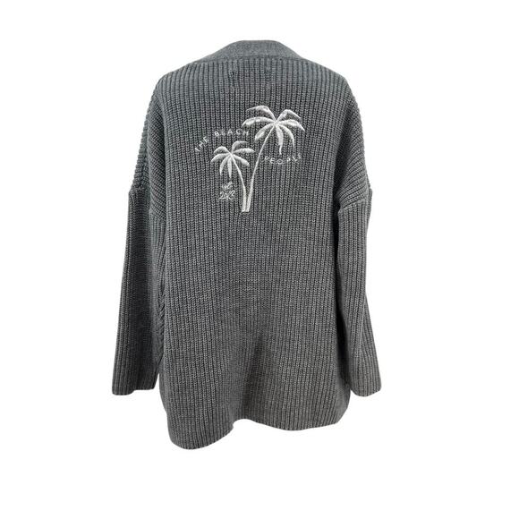 The Beach People The Twin Palms Cardigan Sweater Embroidered Knit Size‎ XS / S - Picture 7 of 11
